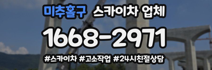 미추홀구 스카이차 업체