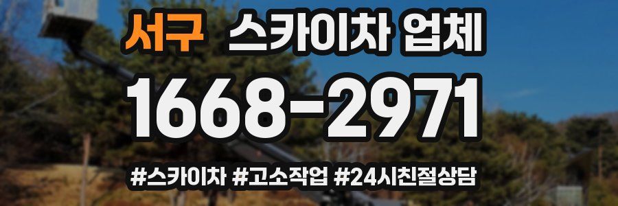 서구 스카이차 업체