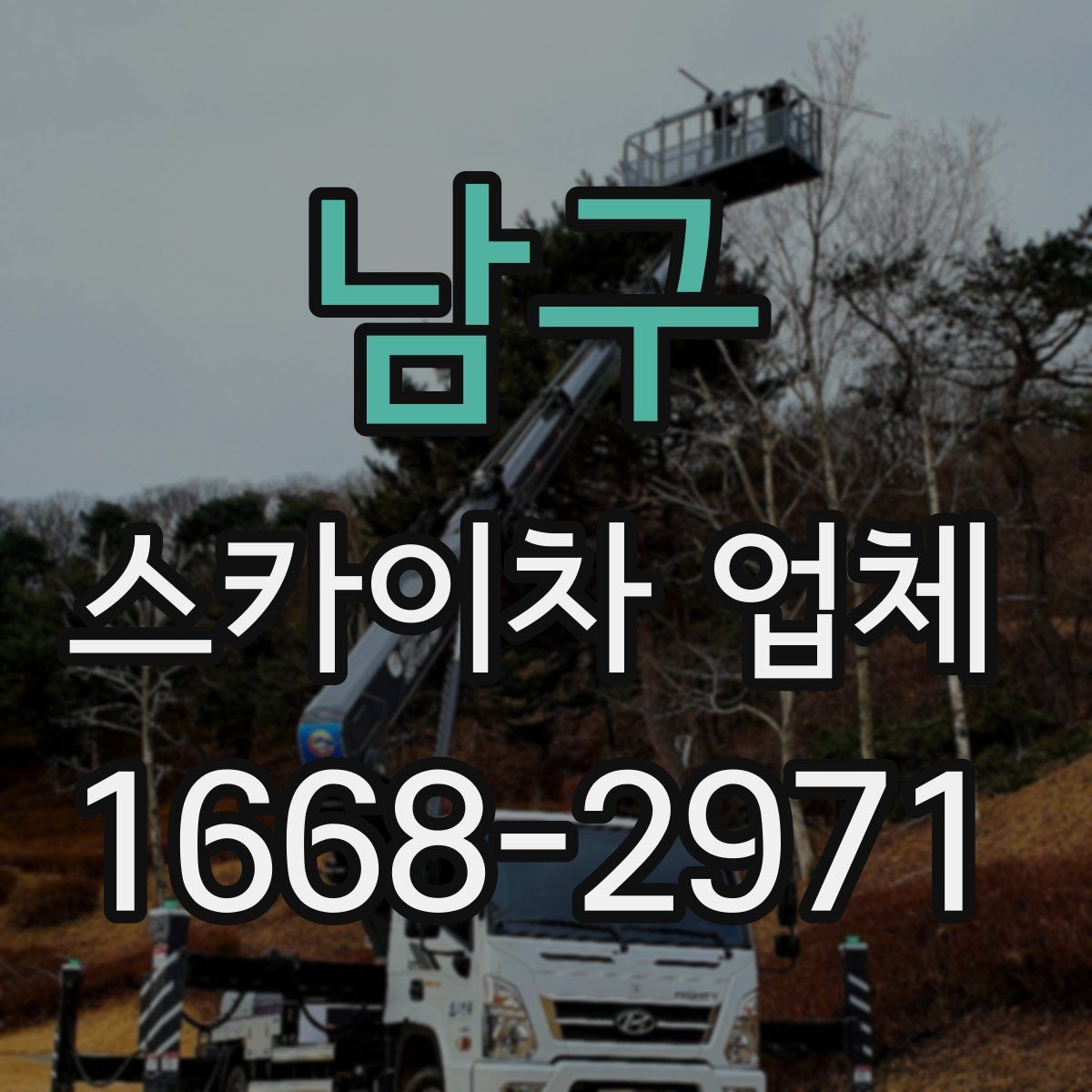 남구 스카이차 업체