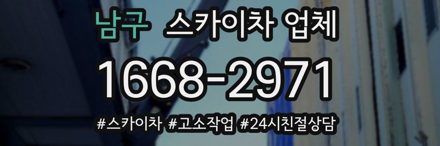 남구 스카이차 업체