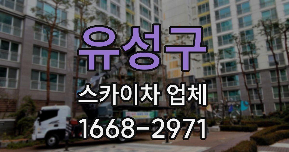 유성구 스카이차 업체