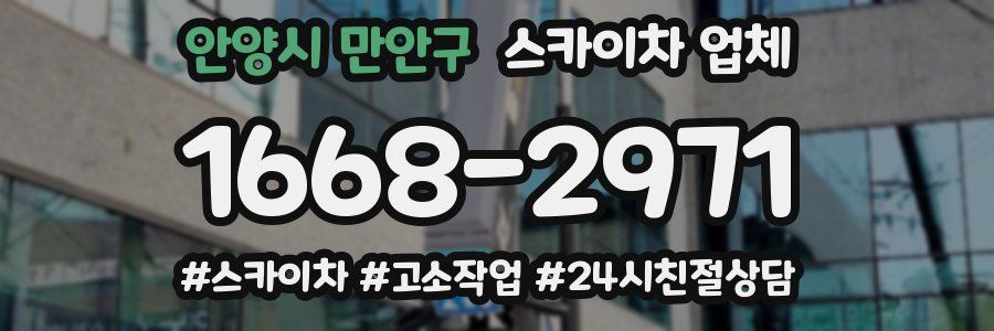 안양시 만안구 스카이차 업체