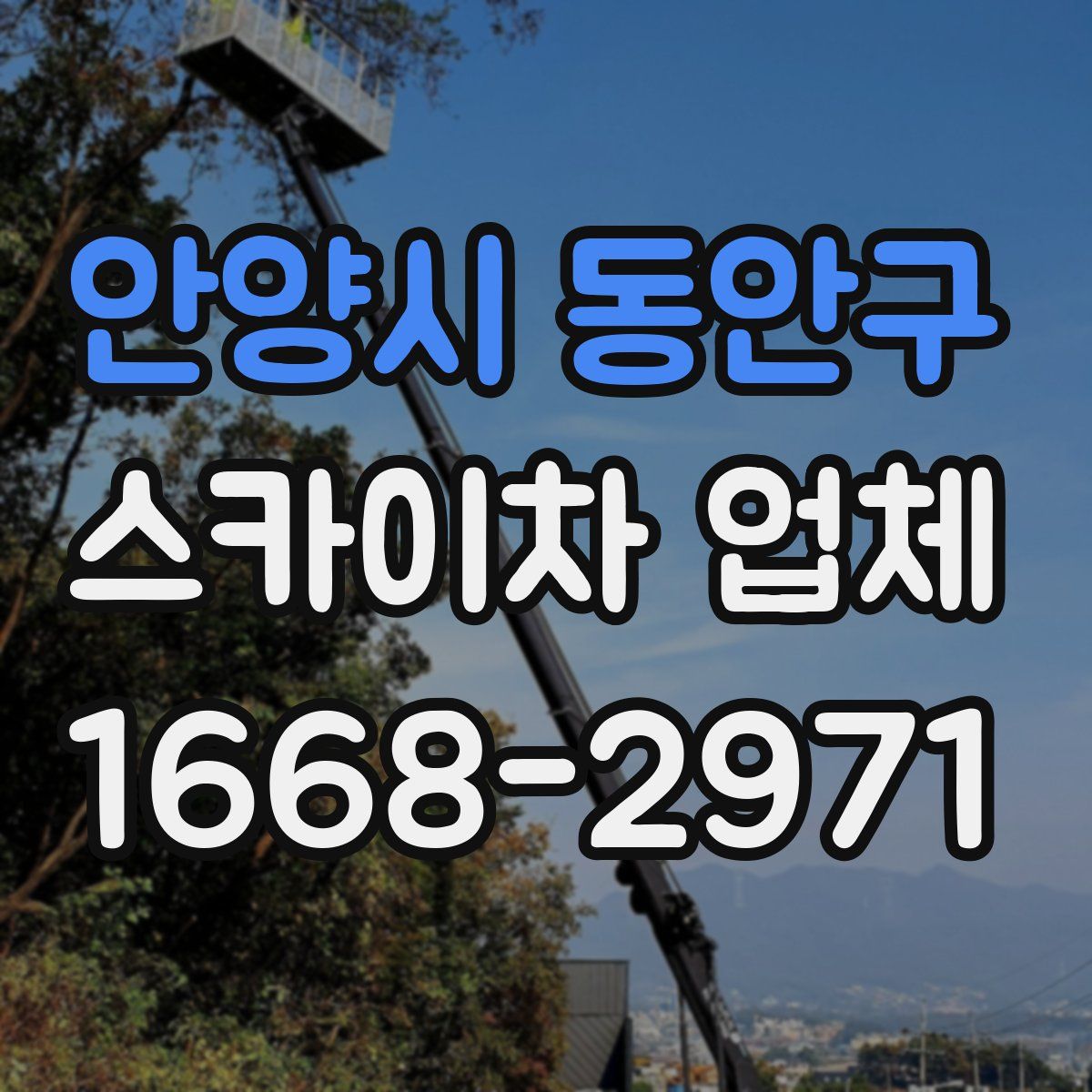 안양시 동안구 스카이차 업체
