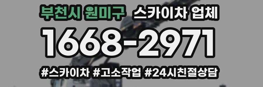 부천시 원미구 스카이차 업체