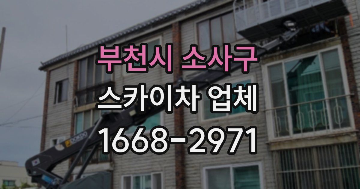 부천시 소사구 스카이차 업체