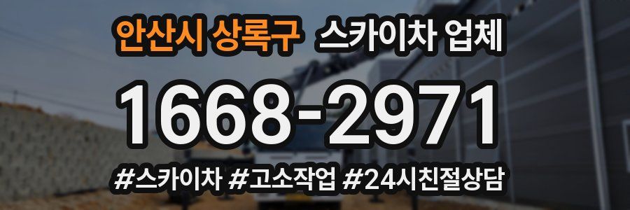 안산시 상록구 스카이차 업체