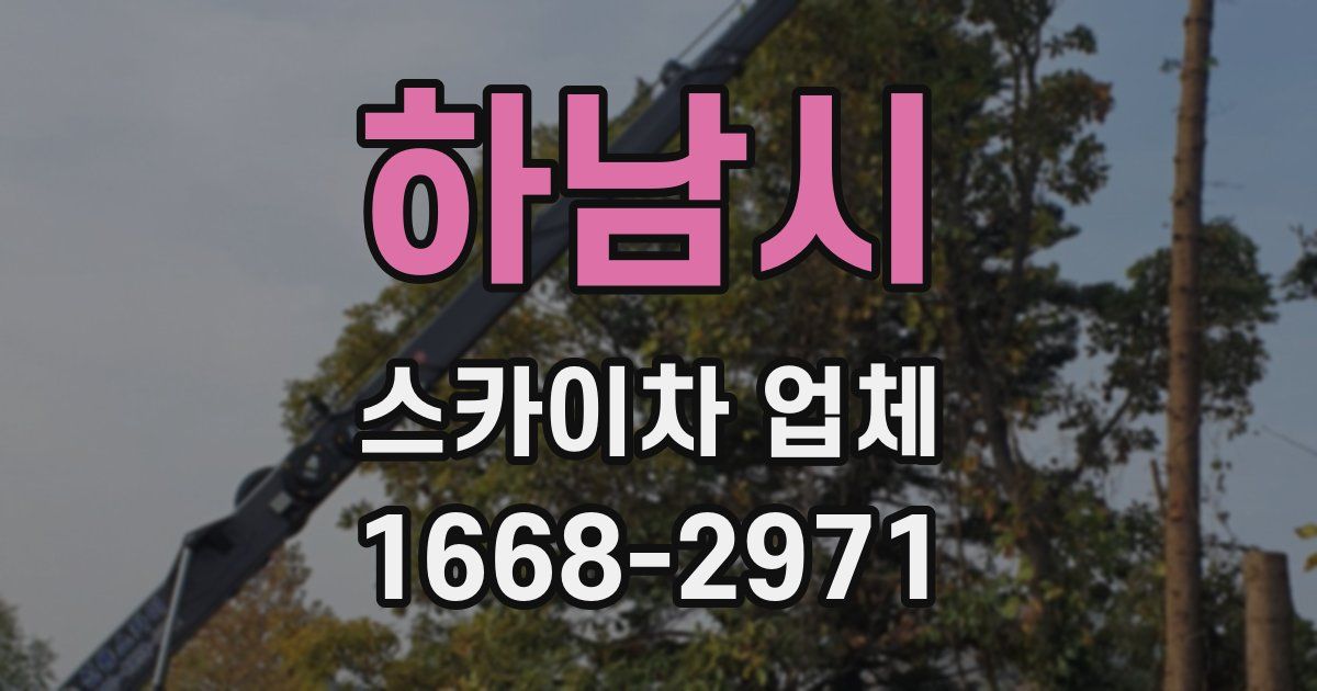 하남시 스카이차 업체