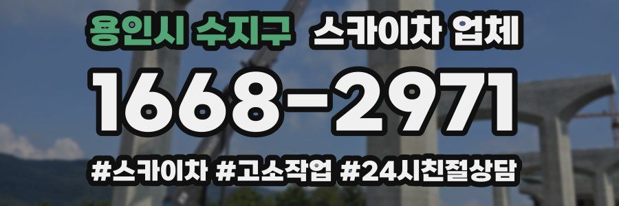 용인시 수지구 스카이차 업체