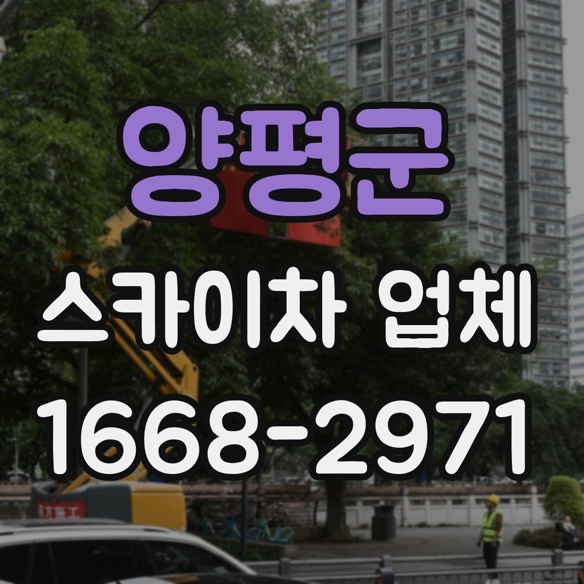 양평군 스카이차 업체