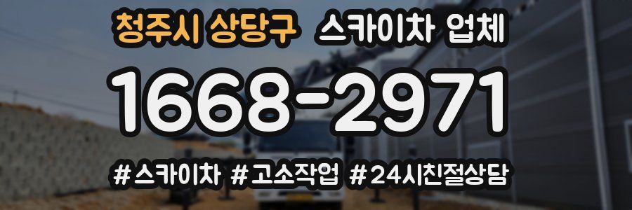 청주시 상당구 스카이차 업체