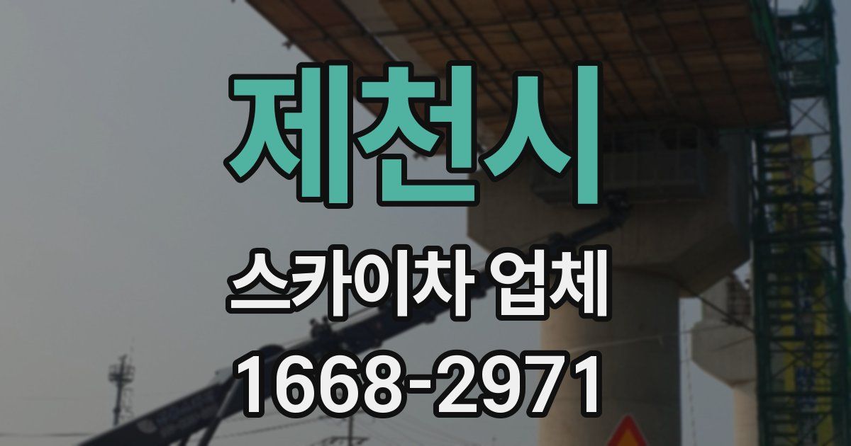 제천시 스카이차 업체