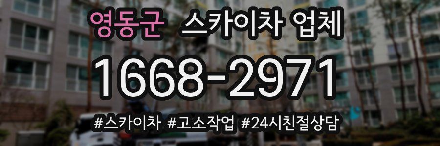 영동군 스카이차 업체