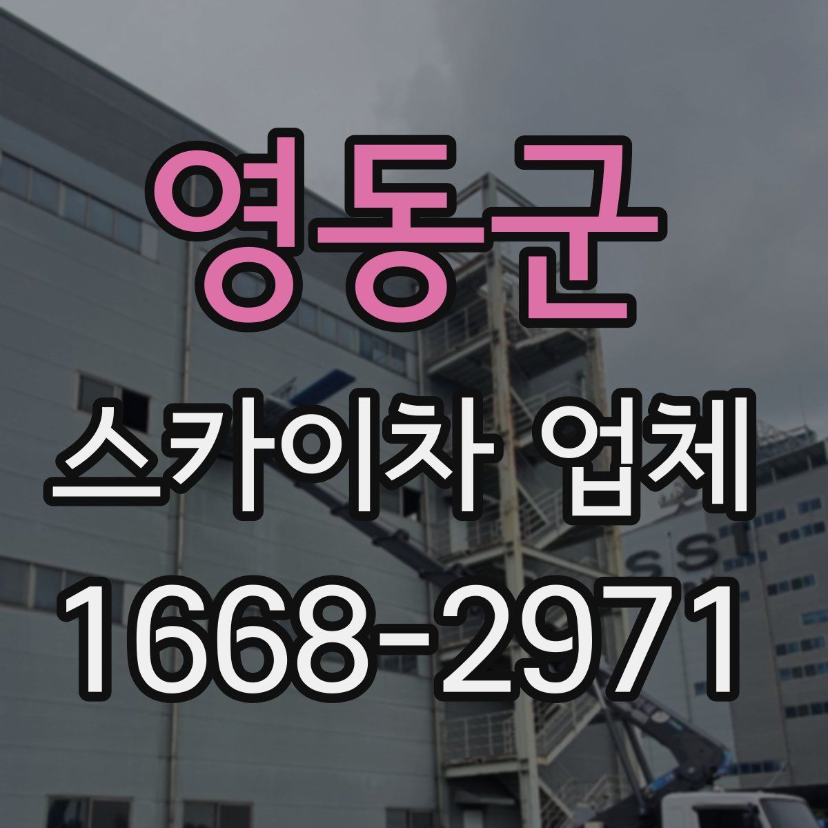 영동군 스카이차 업체