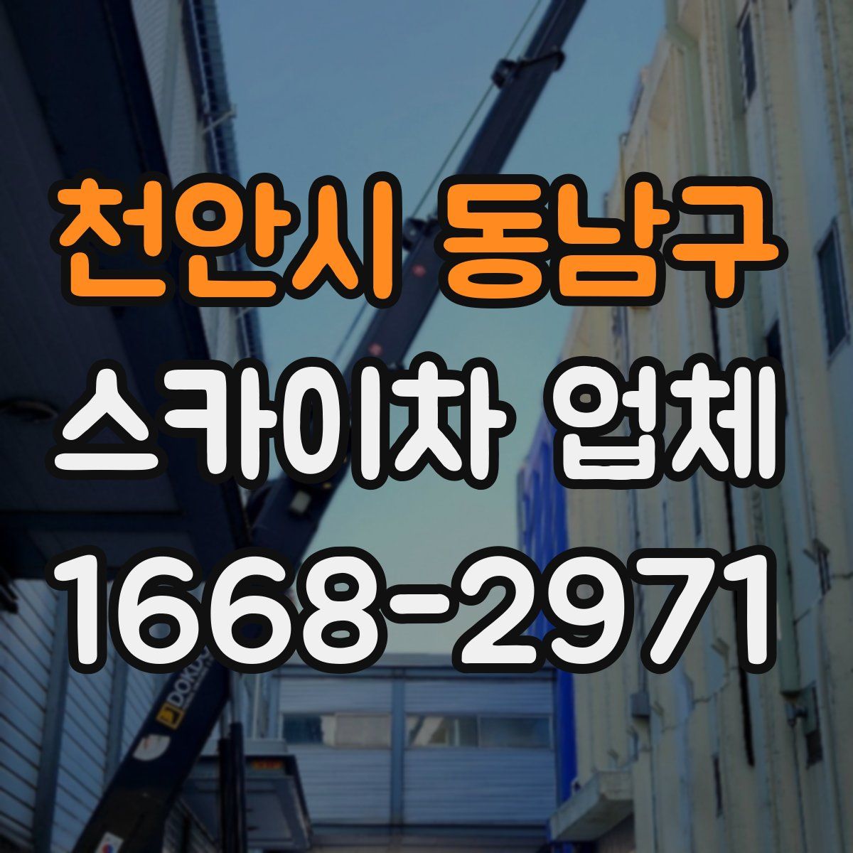 천안시 동남구 스카이차 업체