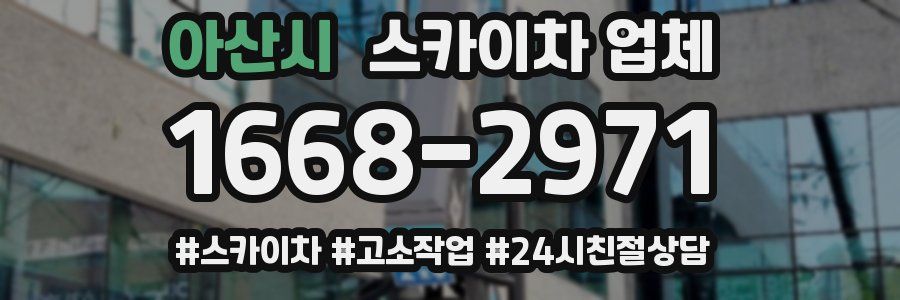 아산시 스카이차 업체