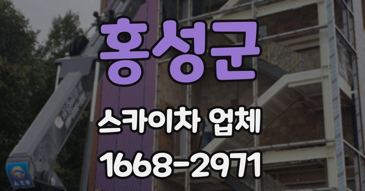 홍성군 스카이차 업체