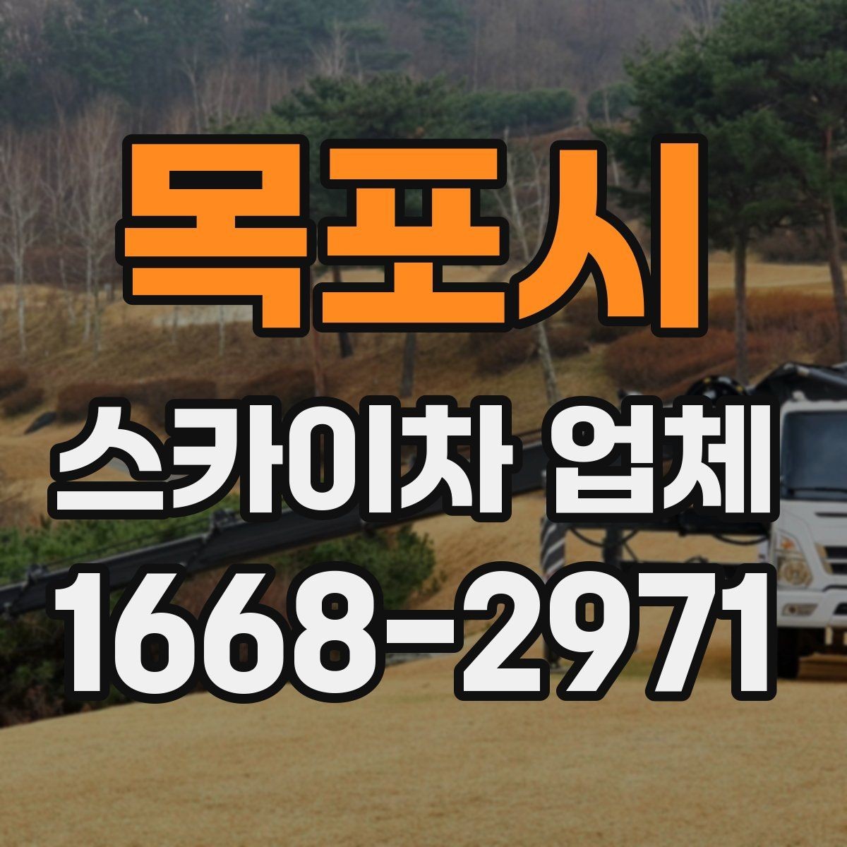 목포시 스카이차 업체 이용이 편리한 현장 유형