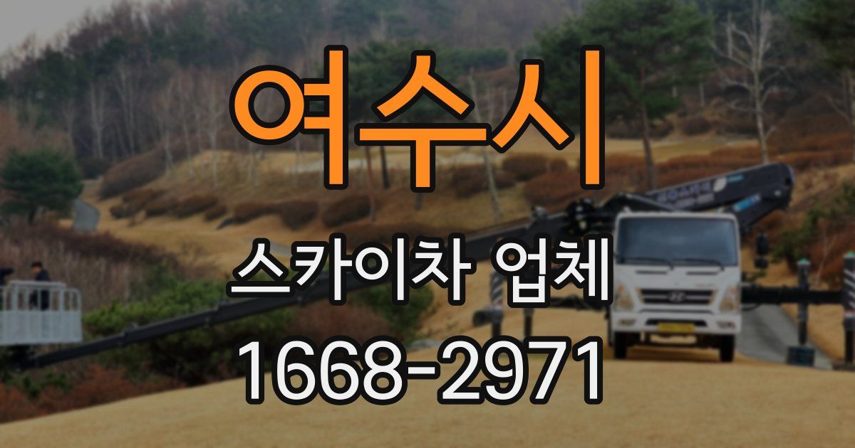 여수시 스카이차 업체