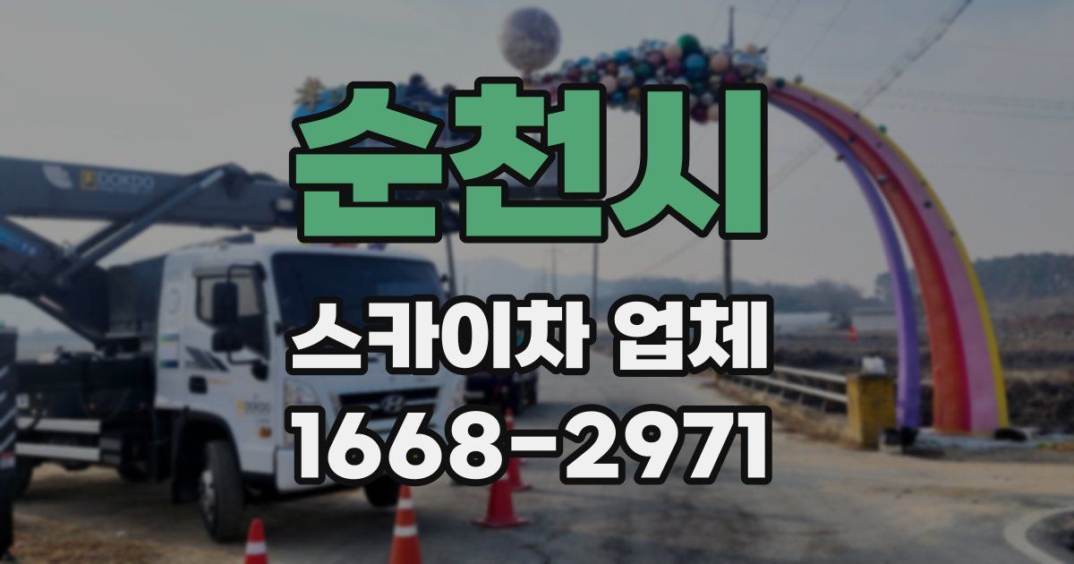 순천시 스카이차 업체