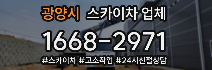 광양시 스카이차 업체