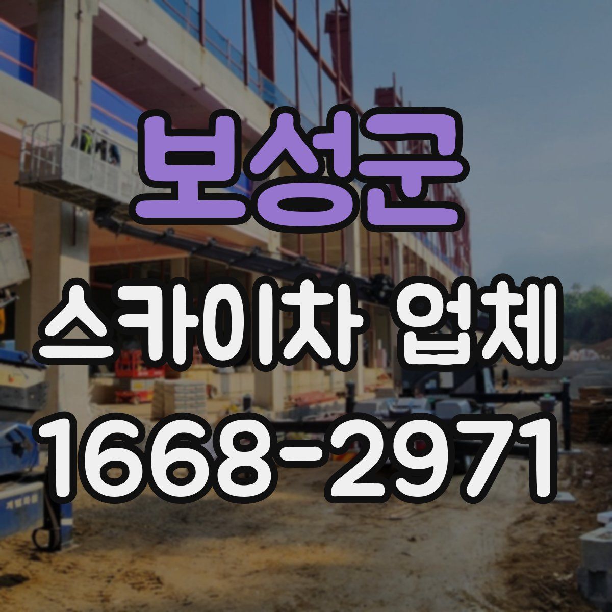 보성군 스카이차 업체