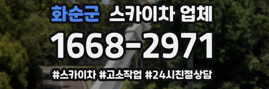 화순군 스카이차 업체
