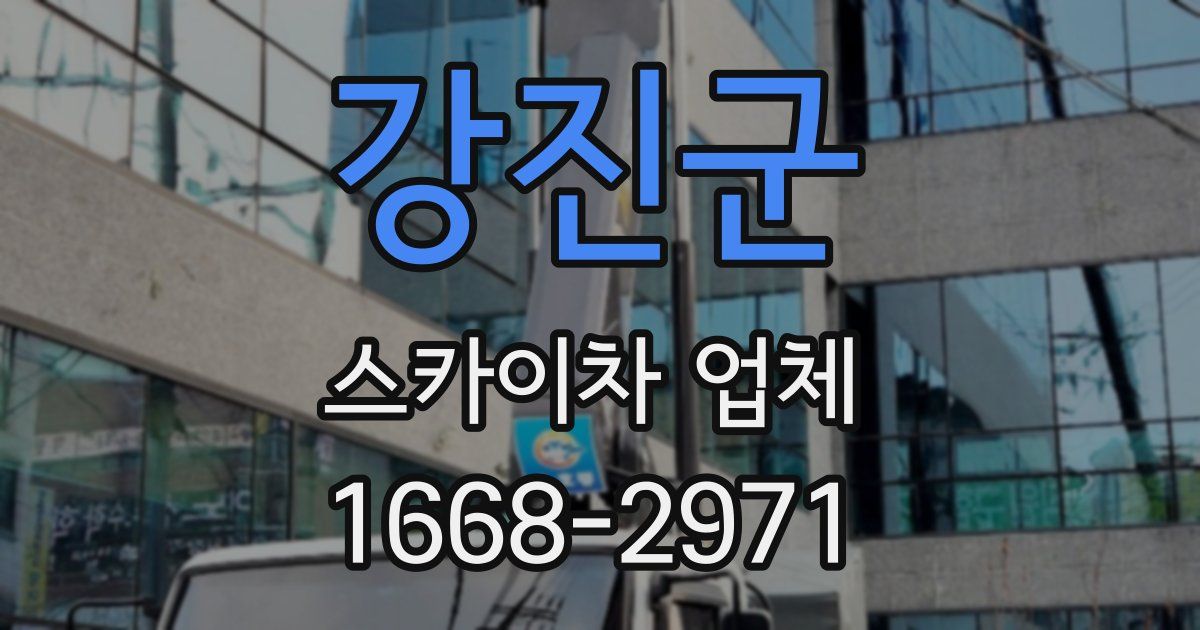 강진군 스카이차 업체