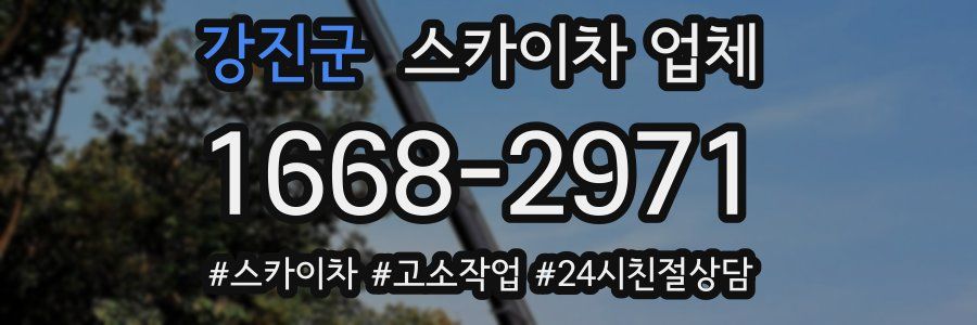 강진군 스카이차 업체