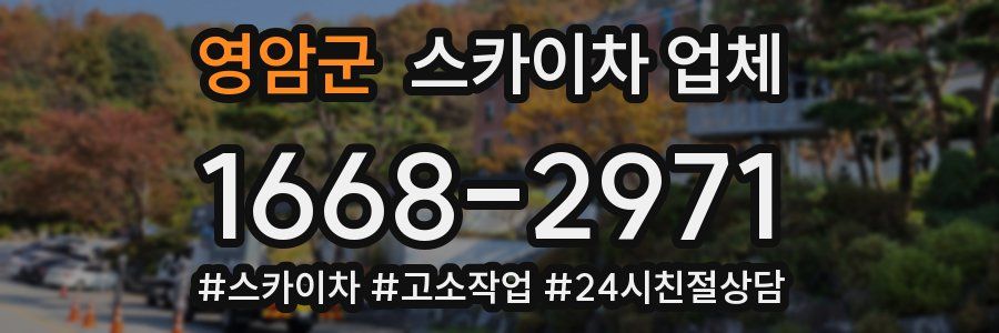 영암군 스카이차 업체
