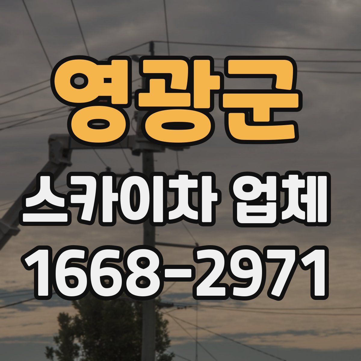 영광군 스카이차 업체