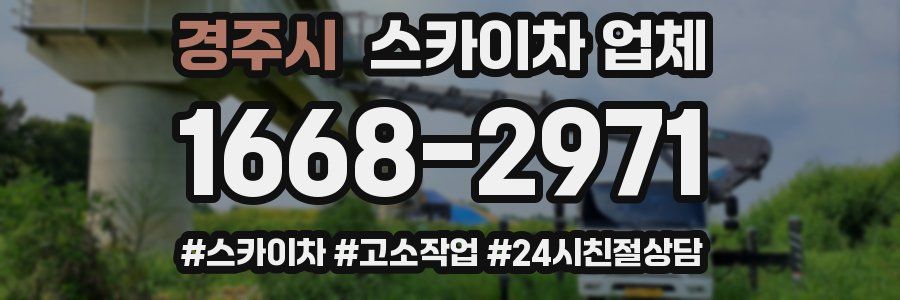경주시 스카이차 업체