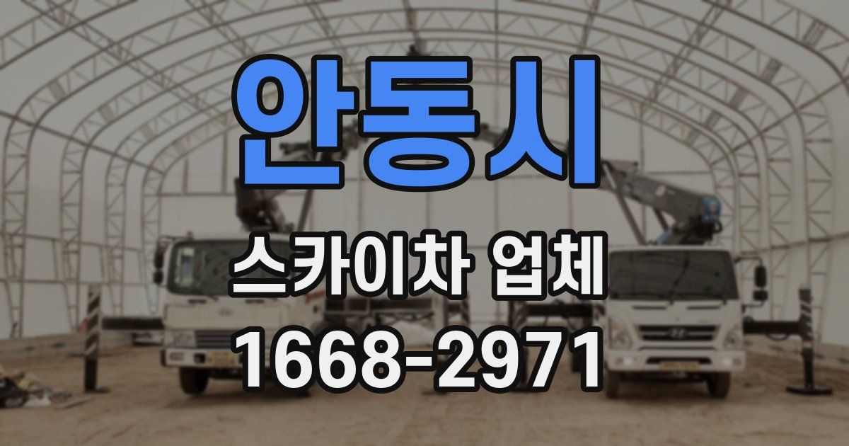 안동시 스카이차 업체