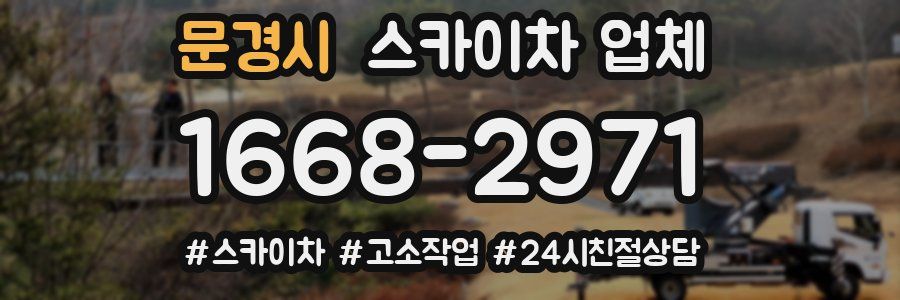 문경시 스카이차 업체