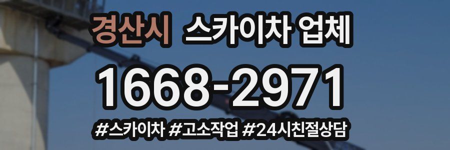 경산시 스카이차 업체