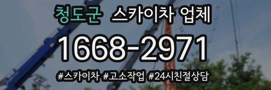 청도군 스카이차 업체