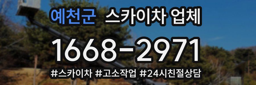 예천군 스카이차 업체
