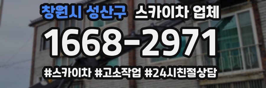 창원시 성산구 스카이차 업체