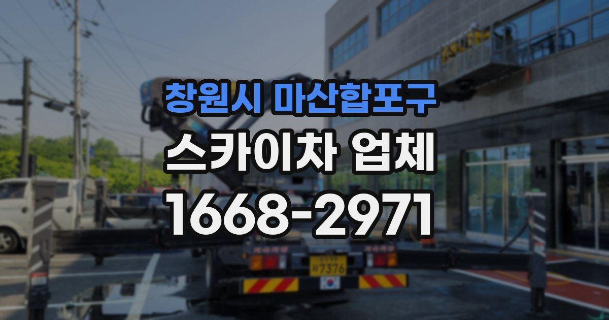 창원시 마산합포구 스카이차 업체