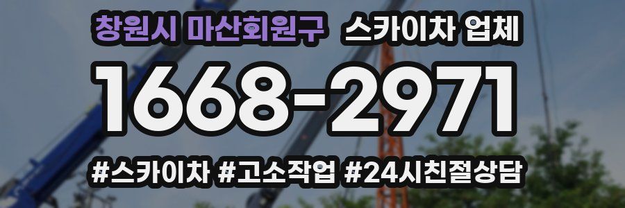 창원시 마산회원구 스카이차 업체
