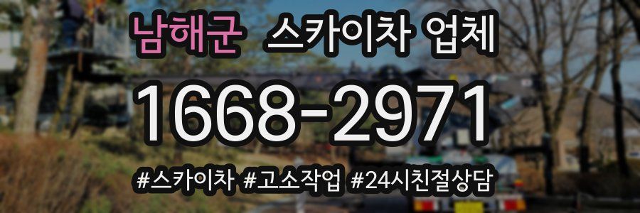 남해군 스카이차 업체