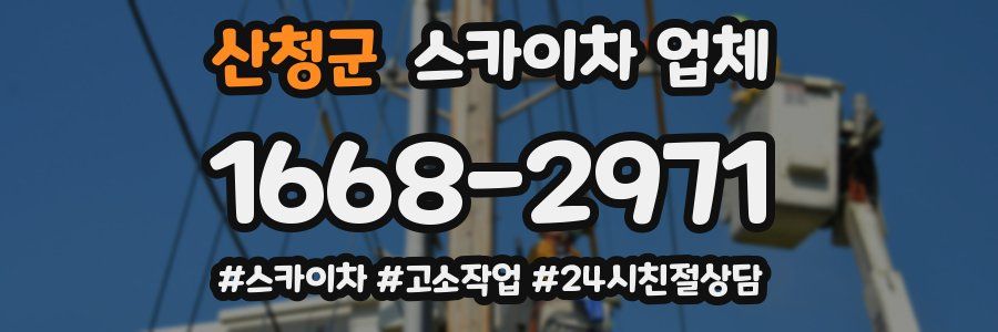 산청군 스카이차 업체