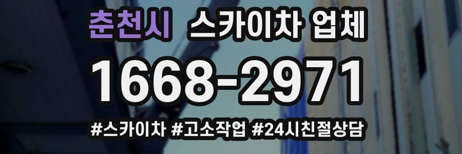 춘천시 스카이차 업체