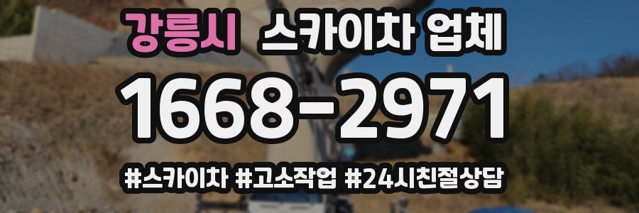강릉시 스카이차 업체