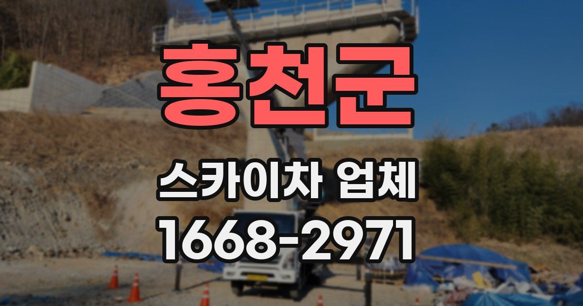 홍천군 스카이차 업체