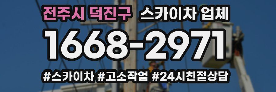 전주시 덕진구 스카이차 업체