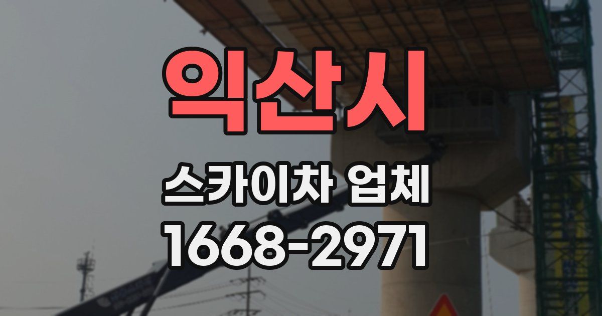 익산시 스카이차 업체