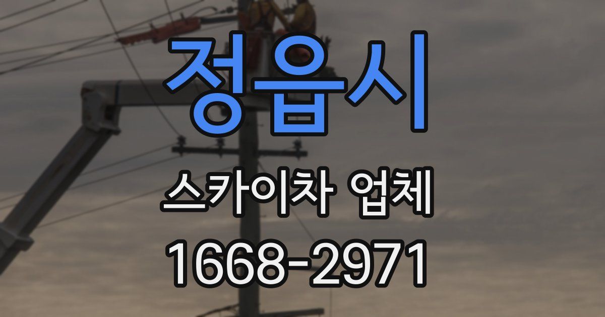 정읍시 스카이차 업체