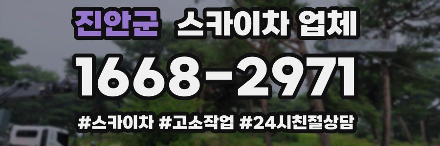 진안군 스카이차 업체