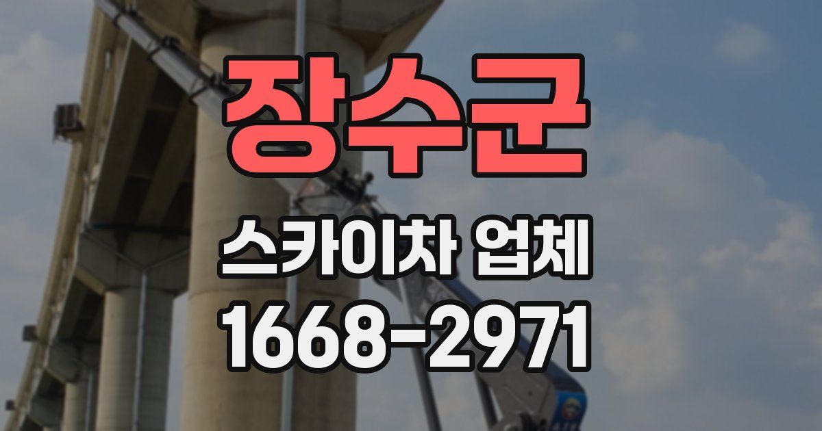 장수군 스카이차 업체