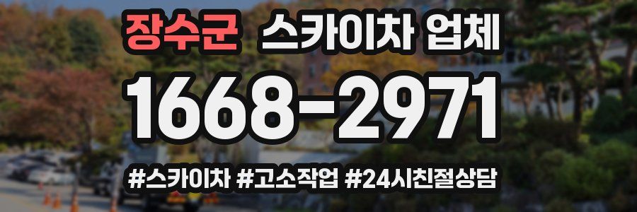 장수군 스카이차 업체